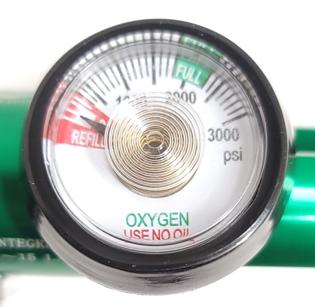 thumbnail image 2 of Portable Medical E Oxygen Tank With Cart – 1-15 LPM Regulator, Cannulas – 2022 Test Date 2 of 6